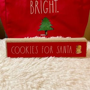 RAE DUNN : COOKIES for SANTA Holiday Décor Sign
